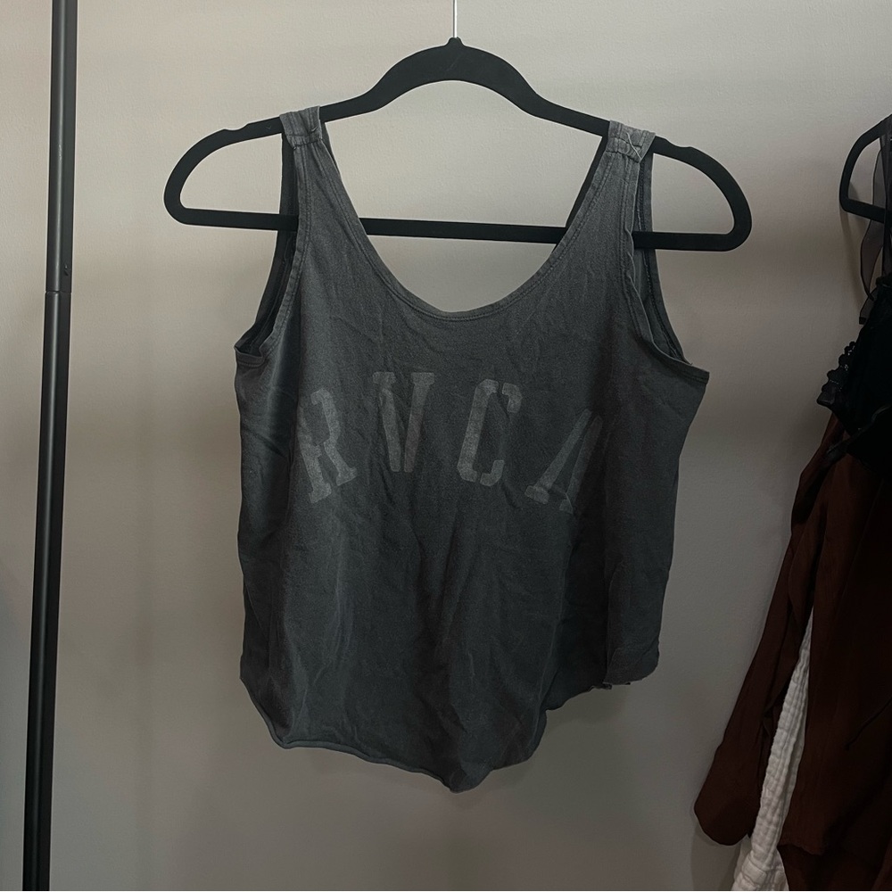 RVCA Grey Faded Tank Top XS